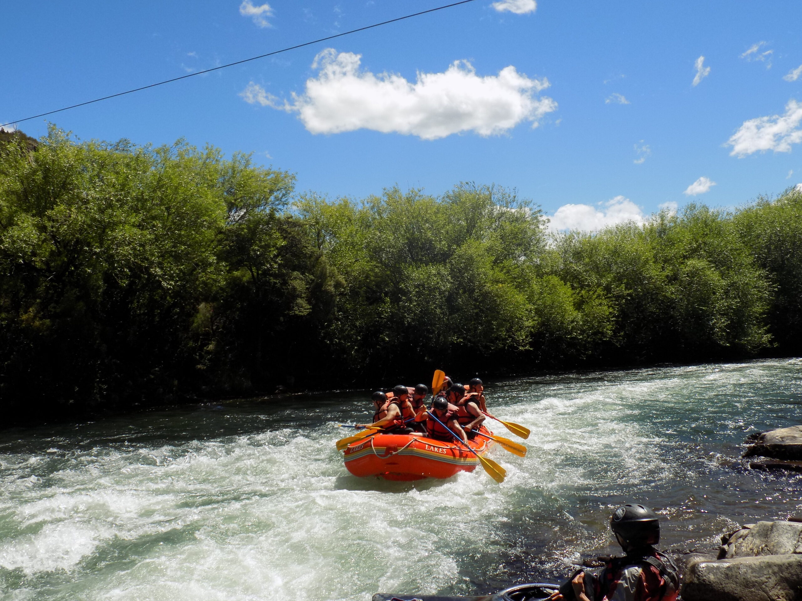 rafting sobre el rio corcovado