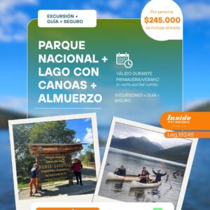 Parque Nacional + Lago con canoas + Almuerzo